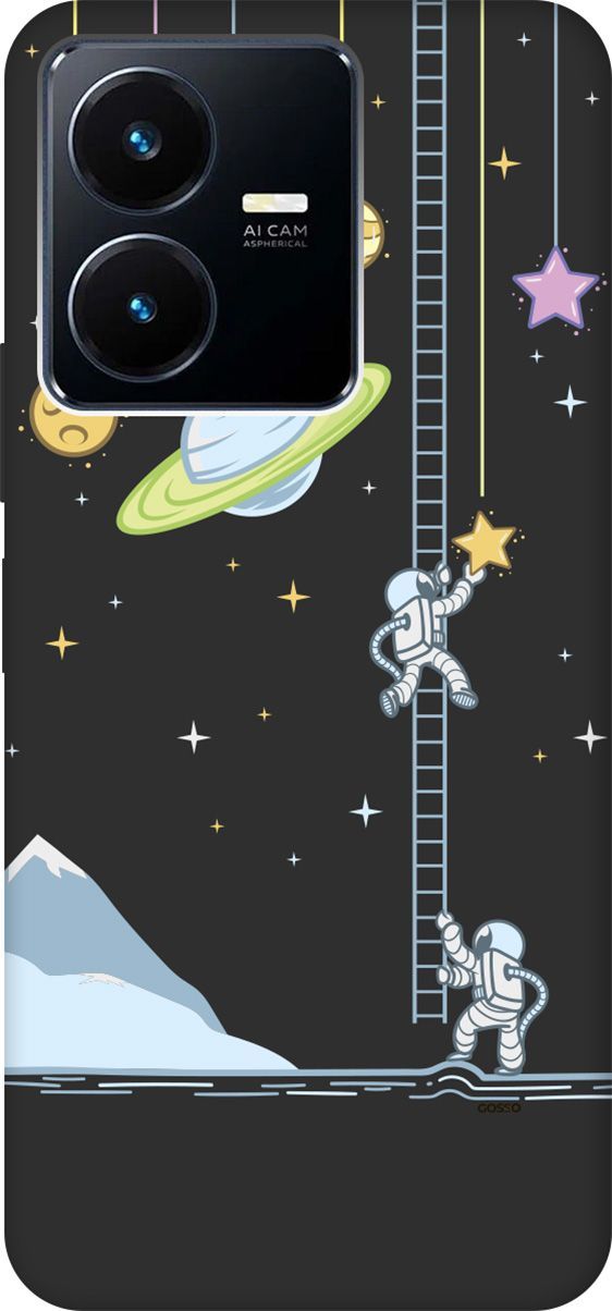 Матовый Soft Touch Чехол на Vivo Y22 с 3D принтом "Ladder into Space" черный, Черный;белый, 157802
Матовый Soft Touch Чехол на Vivo Y22 с 3D принтом "Ladder into Space" черный, Черный;белый, 157802