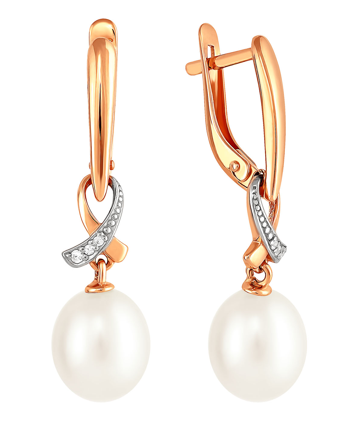 Серьги из красного золота с жемчугом и фианитом Примаэксклюзив 290-1-826R, 290-1-826R
Серьги из красного золота с жемчугом и фианитом Примаэксклюзив 290-1-826R, 290-1-826R