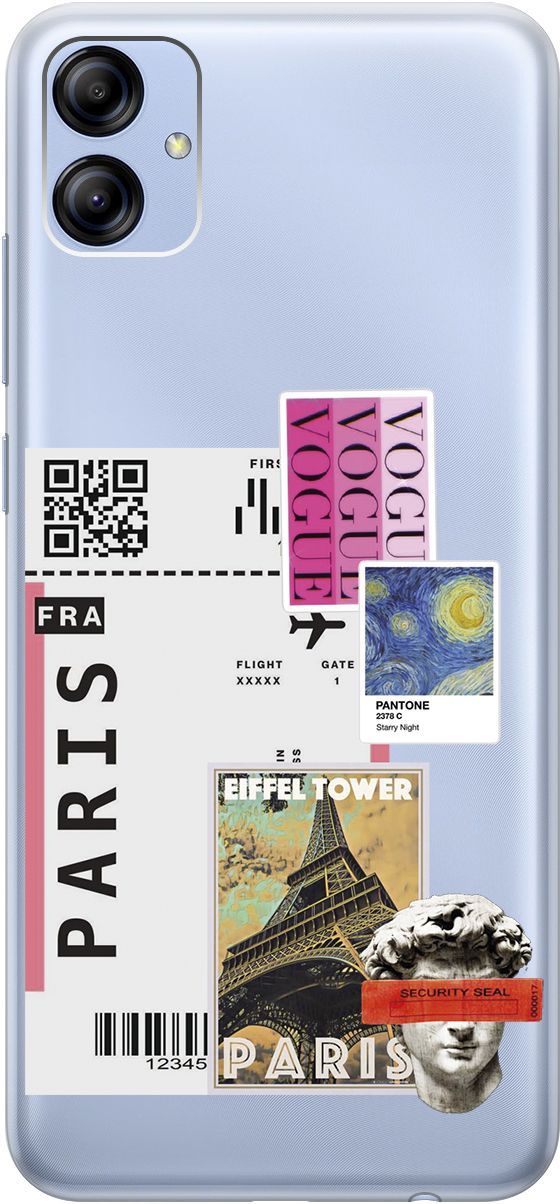 Чехол на Samsung Galaxy A04e с 3D принтом "Paris Stickers" прозрачный, Прозрачный;бежевый, 158472
Чехол на Samsung Galaxy A04e с 3D принтом "Paris Stickers" прозрачный, Прозрачный;бежевый, 158472