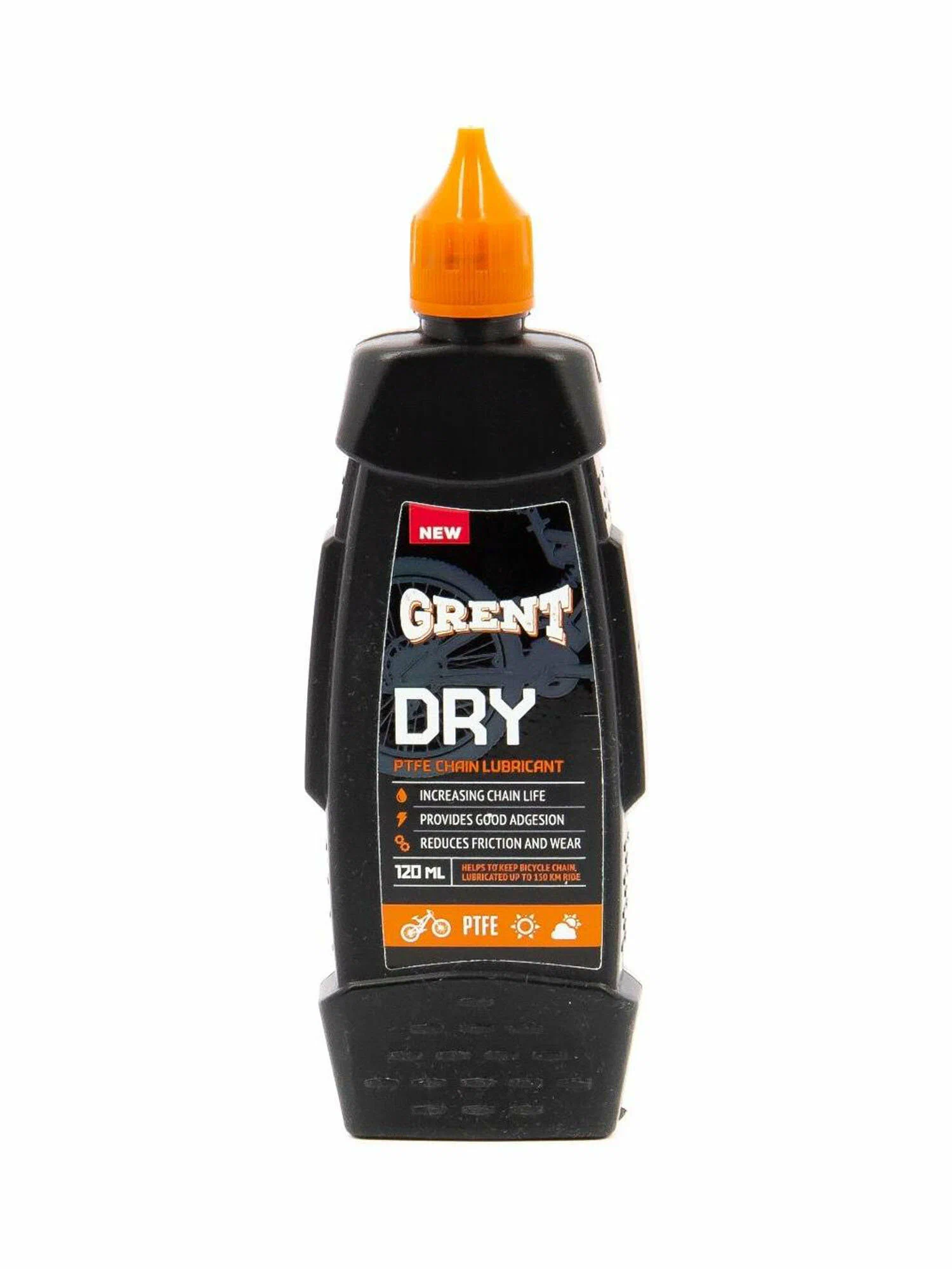GRENT PTFE Dry Lube Цепная велосмазка для сухой погоды с тефлоном 120мл (32130), Черный
GRENT PTFE Dry Lube Цепная велосмазка для сухой погоды с тефлоном 120мл (32130), Черный