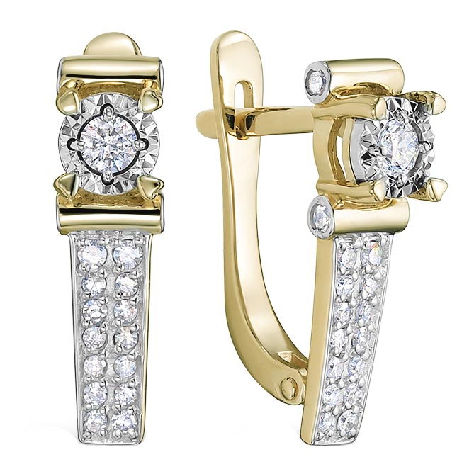 Серьги из желтого золота с бриллиантом Vesna jewelry 22336-359-46-00, 22336-359-46-00
Серьги из желтого золота с бриллиантом Vesna jewelry 22336-359-46-00, 22336-359-46-00