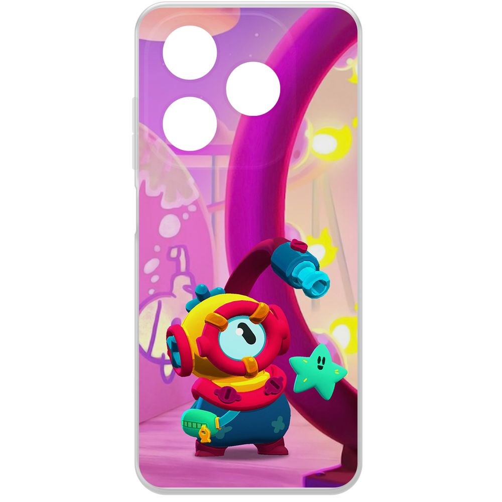 Чехол-накладка Krutoff Clear Case Brawl Stars-Отис для TECNO Spark 20, Прозрачный
Чехол-накладка Krutoff Clear Case Brawl Stars-Отис для TECNO Spark 20, Прозрачный