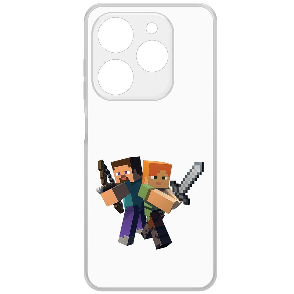 Чехол-накладка Krutoff Clear Case Minecraft-Стив и Алекс для TECNO Spark Go 2024, Прозрачный
Чехол-накладка Krutoff Clear Case Minecraft-Стив и Алекс для TECNO Spark Go 2024, Прозрачный
