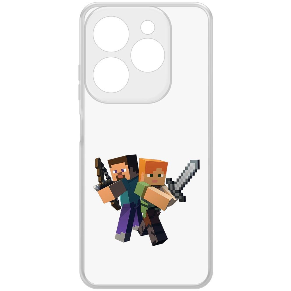 Чехол-накладка Krutoff Clear Case Minecraft-Стив и Алекс для Infinix Hot 40i, Прозрачный
Чехол-накладка Krutoff Clear Case Minecraft-Стив и Алекс для Infinix Hot 40i, Прозрачный