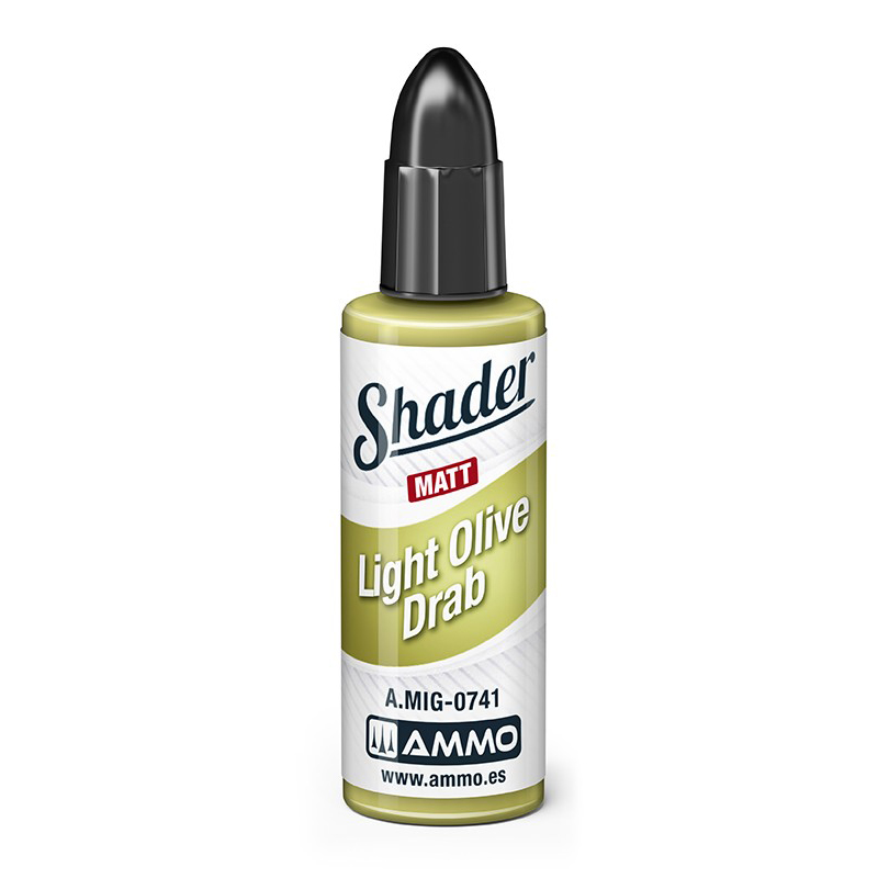 Акриловая краска Ammo Mig Матовый шейдер Светло-оливковый Light Olive Drab AMIG0741
Акриловая краска Ammo Mig Матовый шейдер Светло-оливковый Light Olive Drab AMIG0741