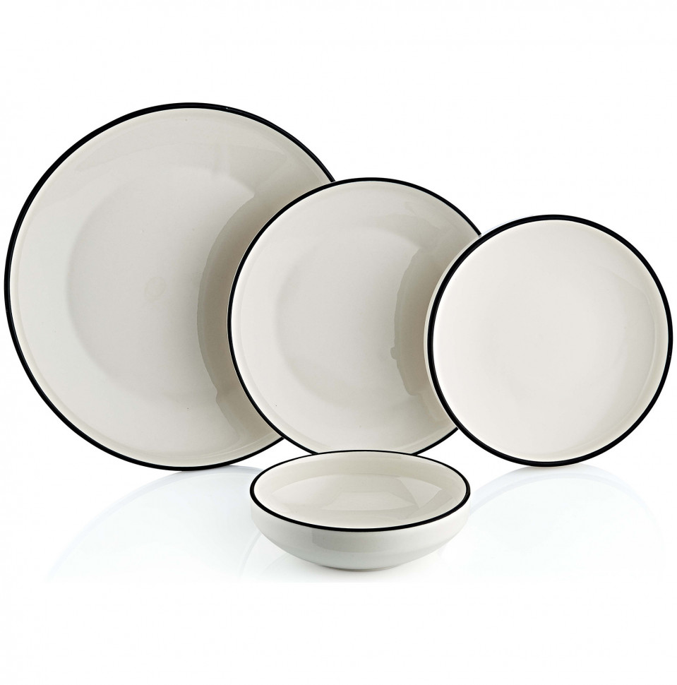 Набор тарелок 24 предмета на 6 персон O.M.S. Collection "PORCELAIN SETS /Black" / 284161, PORCELAIN SETS
Набор тарелок 24 предмета на 6 персон O.M.S. Collection "PORCELAIN SETS /Black" / 284161, PORCELAIN SETS
