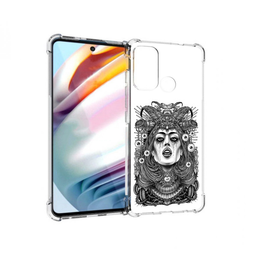 Чехол MyPads Tocco для Motorola Moto G60 портрет девушки черно белый (PT227068.360.551), Прозрачный, Tocco 
Чехол MyPads Tocco для Motorola Moto G60 портрет девушки черно белый (PT227068.360.551), Прозрачный, Tocco