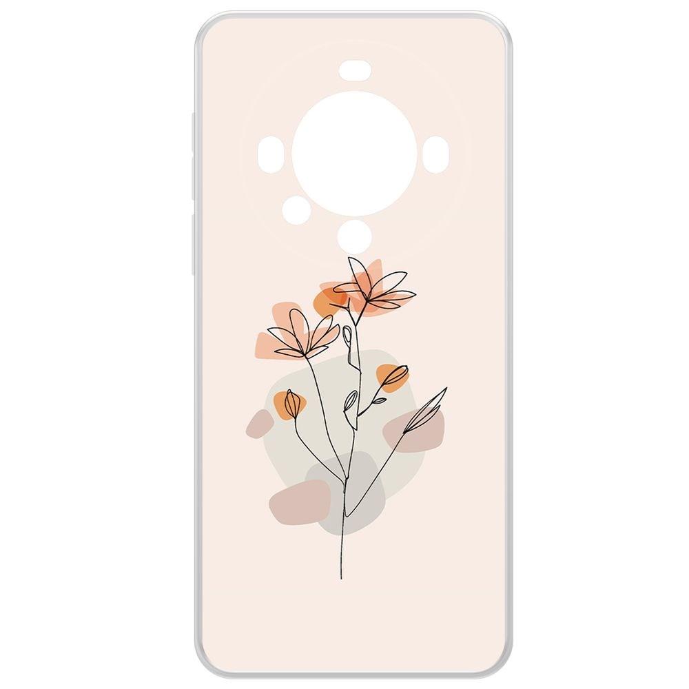 Чехол-накладка Krutoff Clear Case Ромашки для Huawei Mate 60 Pro, Прозрачный 
Чехол-накладка Krutoff Clear Case Ромашки для Huawei Mate 60 Pro, Прозрачный