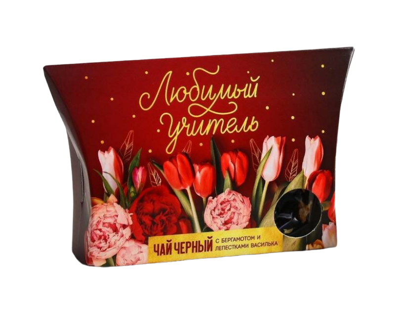Чай чёрный Любимый учитель, бергамот и лепестки василька, 20 г