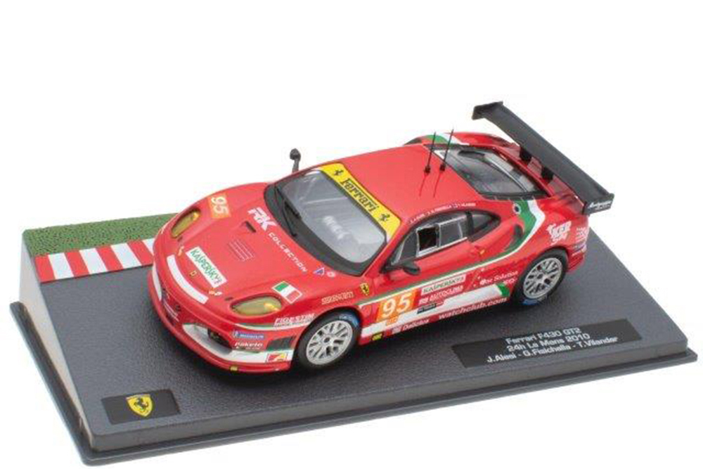 Ferrari F430 GT2 #95 "af corse srl" alesi/fisichella/vilander 24H le mans 2010, Красный 
Ferrari F430 GT2 #95 "af corse srl" alesi/fisichella/vilander 24H le mans 2010, Красный