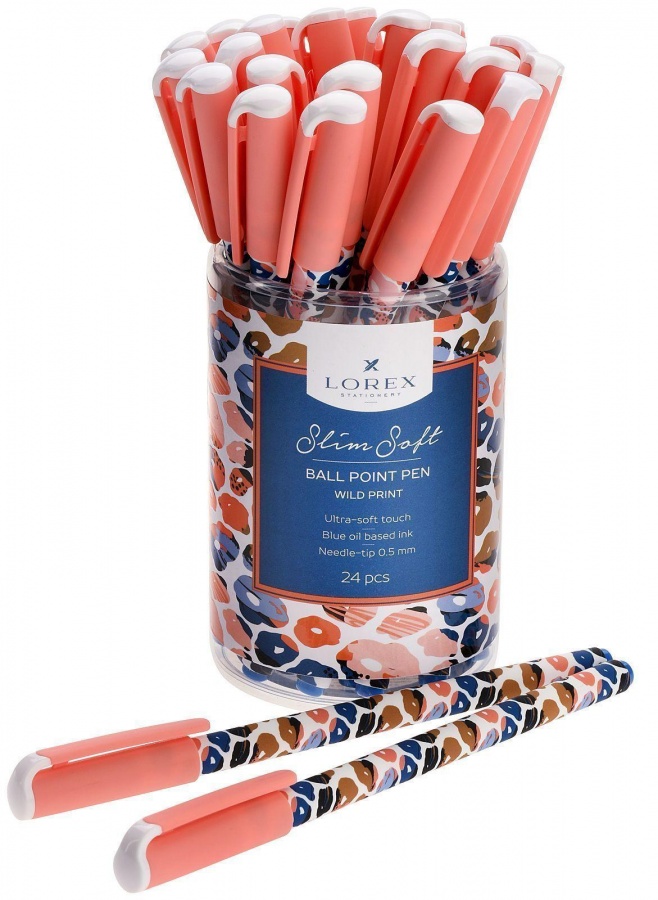 Ручка шариковая Lorex Wild Print Slim Soft (0,5мм, синий чернил, масляная основа) 24шт
Ручка шариковая Lorex Wild Print Slim Soft (0,5мм, синий чернил, масляная основа) 24шт