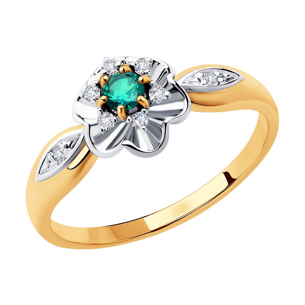 Кольцо из комбинированного золота с бриллиантом/изумрудом р. , Diamant 51-210-00560-2, 51-210-00560-2
Кольцо из комбинированного золота с бриллиантом/изумрудом р. , Diamant 51-210-00560-2, 51-210-00560-2