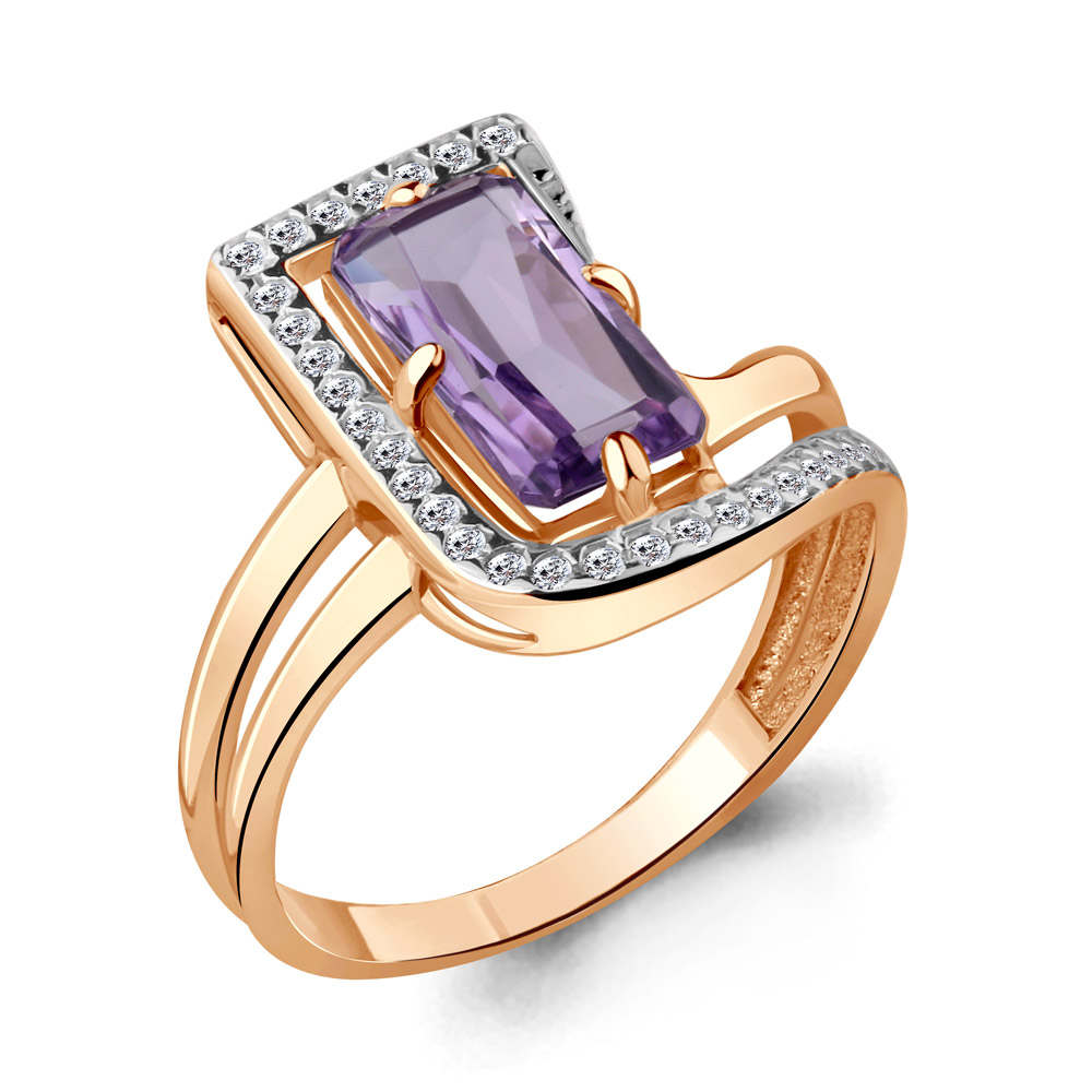 Кольцо из серебра с аметистом\фианитом Aquamarine Aquamarine 6579904А_925_з р, 6579904А_925_з
Кольцо из серебра с аметистом\фианитом Aquamarine Aquamarine 6579904А_925_з р, 6579904А_925_з
