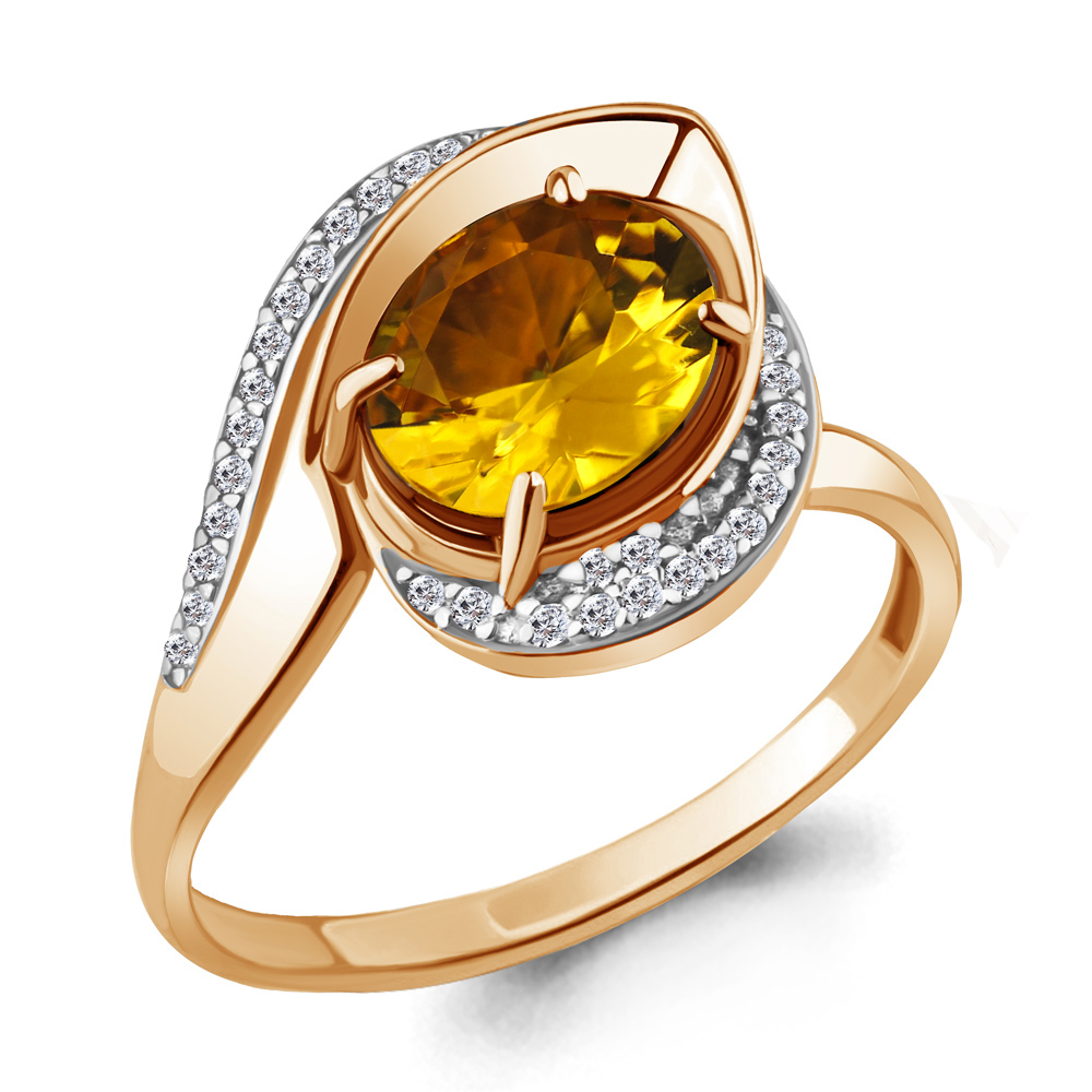 Кольцо из серебра с цитрином\фианитом Aquamarine Aquamarine 6579006А_925_з р. 19, 6579006А_925_з
Кольцо из серебра с цитрином\фианитом Aquamarine Aquamarine 6579006А_925_з р. 19, 6579006А_925_з