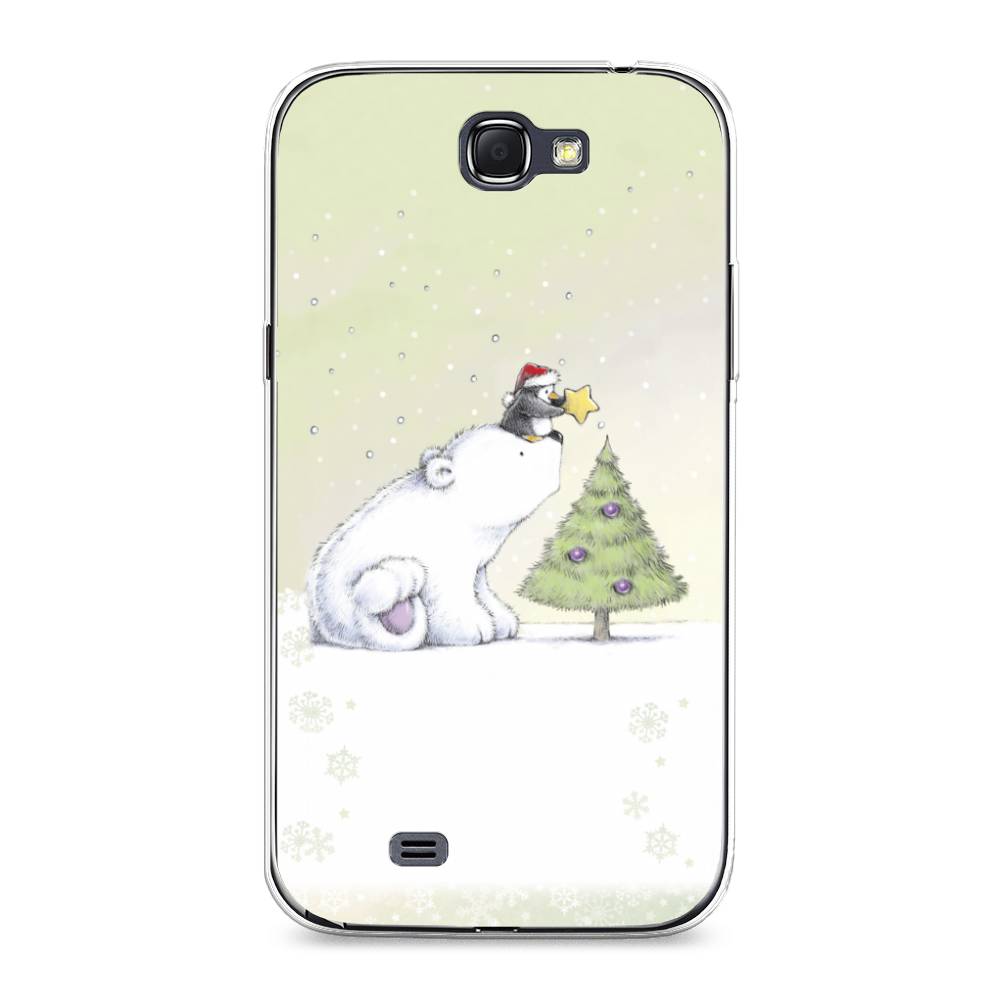 Чехол на Samsung Galaxy Note 2 "Украшение елки", Белый;бежевый, 23250-5 
Чехол на Samsung Galaxy Note 2 "Украшение елки", Белый;бежевый, 23250-5