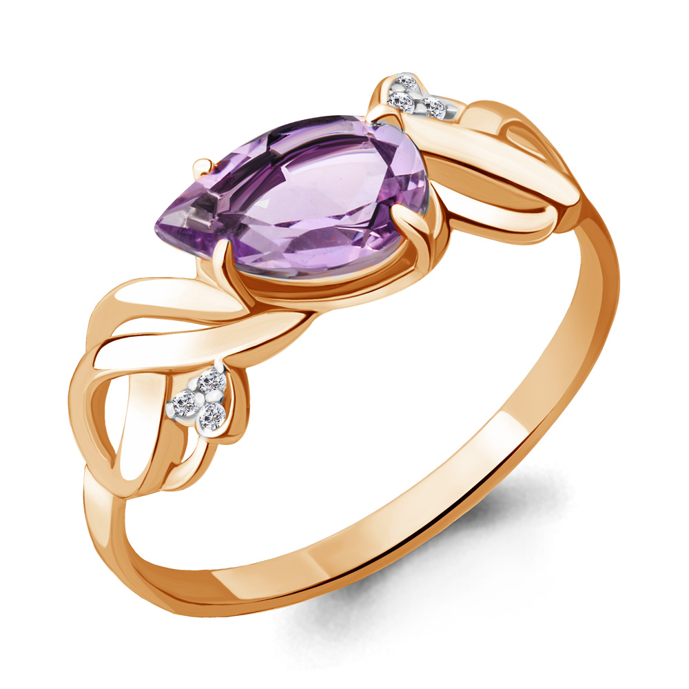 Кольцо из серебра с аметистом\фианитом Aquamarine Aquamarine 6558804А_925_з р, 6558804А_925_з
Кольцо из серебра с аметистом\фианитом Aquamarine Aquamarine 6558804А_925_з р, 6558804А_925_з