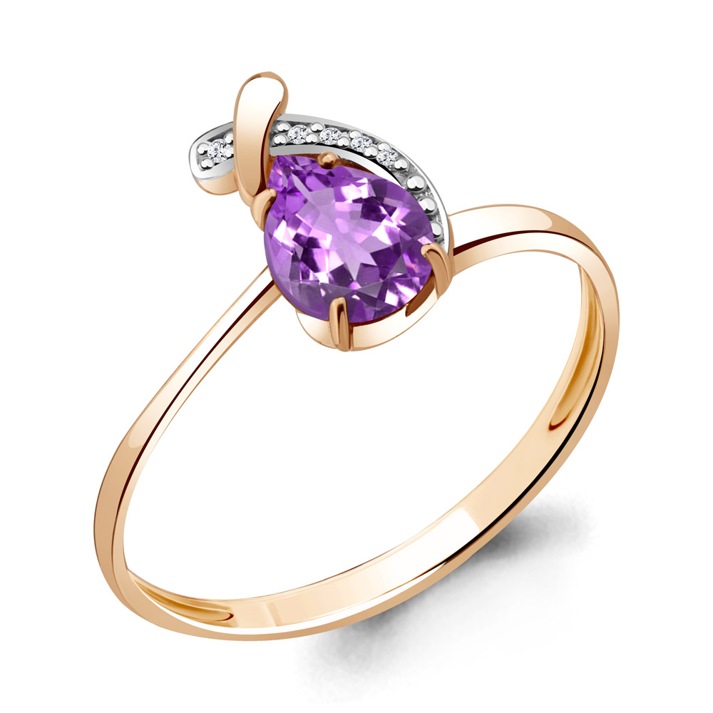 Кольцо из серебра с аметистом\фианитом Aquamarine Aquamarine 6552704А_925_з р, 6552704А_925_з
Кольцо из серебра с аметистом\фианитом Aquamarine Aquamarine 6552704А_925_з р, 6552704А_925_з