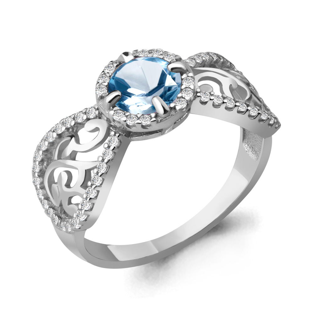 Кольцо из серебра с топазом\фианитом Aquamarine Aquamarine 6544805А_925_р р, 6544805А_925_р
Кольцо из серебра с топазом\фианитом Aquamarine Aquamarine 6544805А_925_р р, 6544805А_925_р