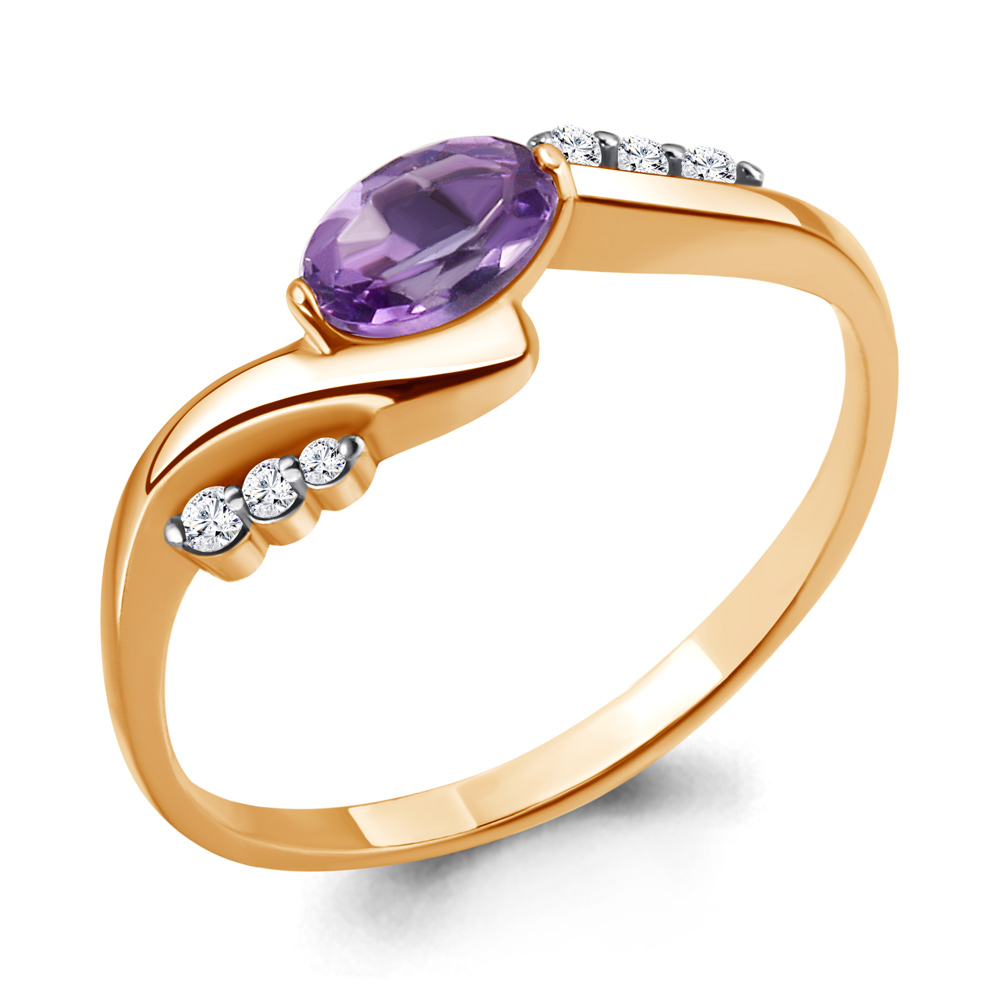 Кольцо из серебра с аметистом\фианитом Aquamarine Aquamarine 6525304А_925_з р. 17,5, 6525304А_925_з
Кольцо из серебра с аметистом\фианитом Aquamarine Aquamarine 6525304А_925_з р. 17,5, 6525304А_925_з
