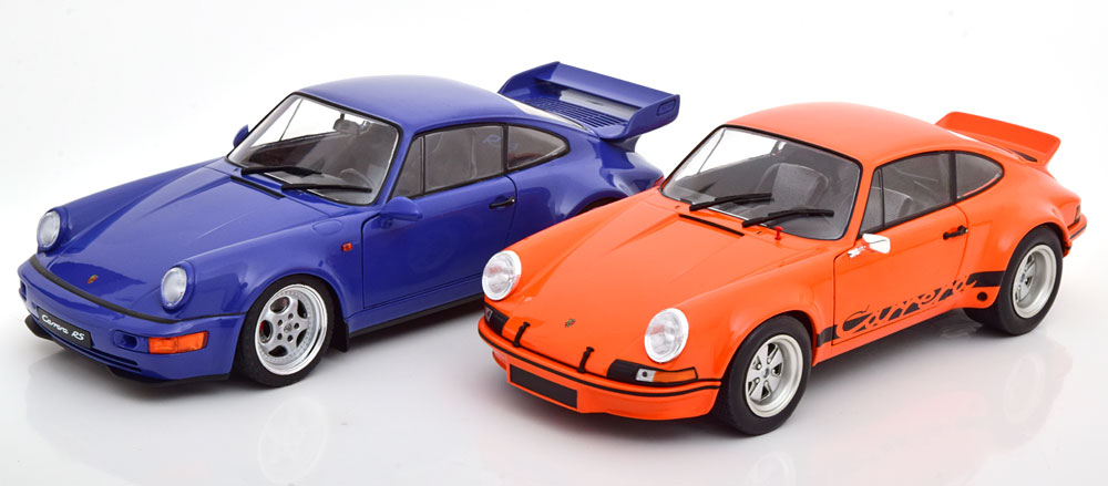Porsche 911 rsr and 911 (964) rs set with 2 modelcars orange black and blue, Оранжевый;синий
Porsche 911 rsr and 911 (964) rs set with 2 modelcars orange black and blue, Оранжевый;синий
