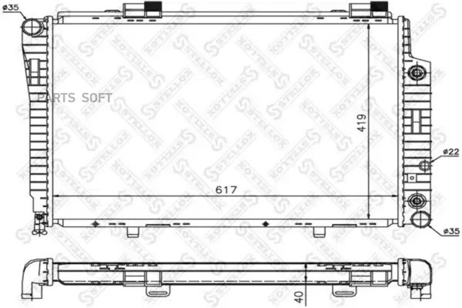 STELLOX 10-25916-SX_радиатор системы охлаждения!\ MB W202 2.8/2.0D-2.5D 93> 1шт
STELLOX 10-25916-SX_радиатор системы охлаждения!\ MB W202 2.8/2.0D-2.5D 93> 1шт