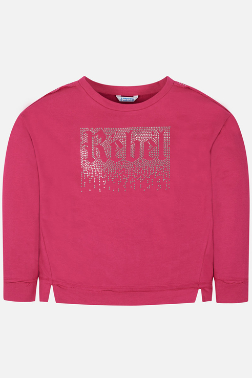 Свитшот для девочки Mayoral, цв.розовый, р-р 140, 7405 
Свитшот для девочки Mayoral, цв.розовый, р-р 140, 7405