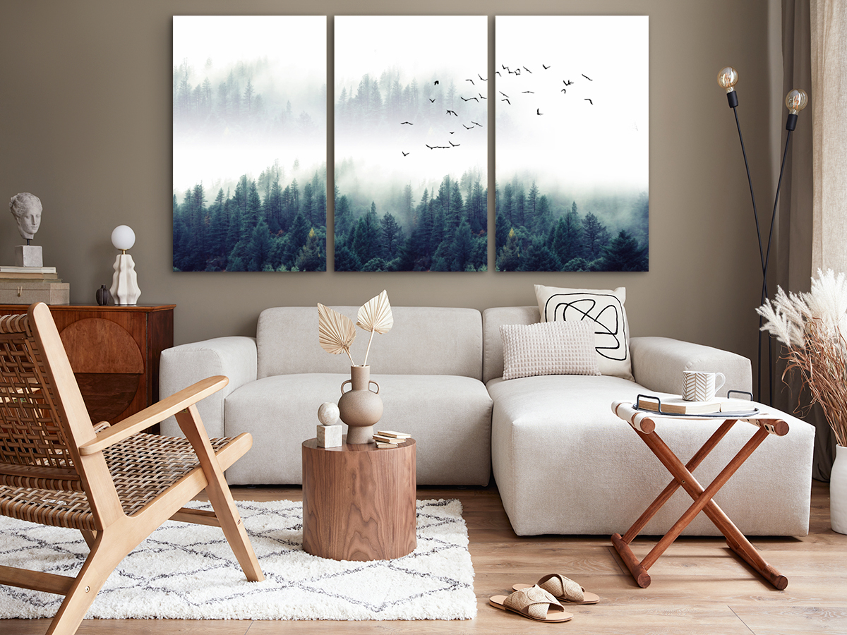 Модульная картина Модуль В дом Птицы над туманным лесом 100x180 см MK30075_X, MK30075_X 
Модульная картина Модуль В дом Птицы над туманным лесом 100x180 см MK30075_X, MK30075_X