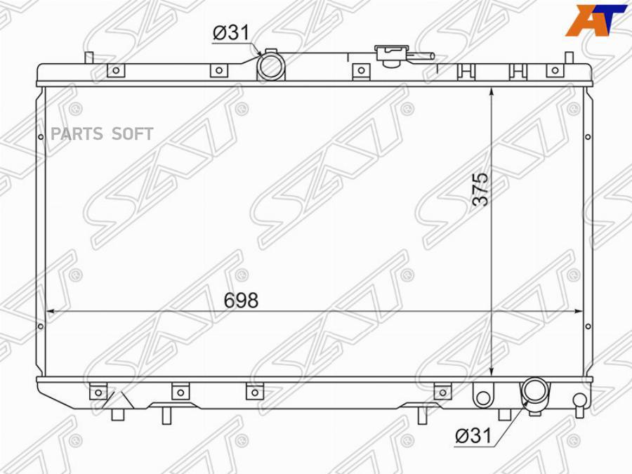 Радиатор Toyota Corona Premio/Carina/Avensis/Caldina 96-02 Diesel Sat арт. TY0002-CT210-2R
Радиатор Toyota Corona Premio/Carina/Avensis/Caldina 96-02 Diesel Sat арт. TY0002-CT210-2R