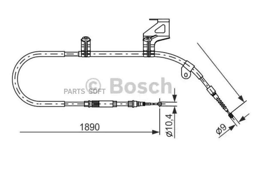BOSCH Трос ручника BOSCH 1987477804
BOSCH Трос ручника BOSCH 1987477804