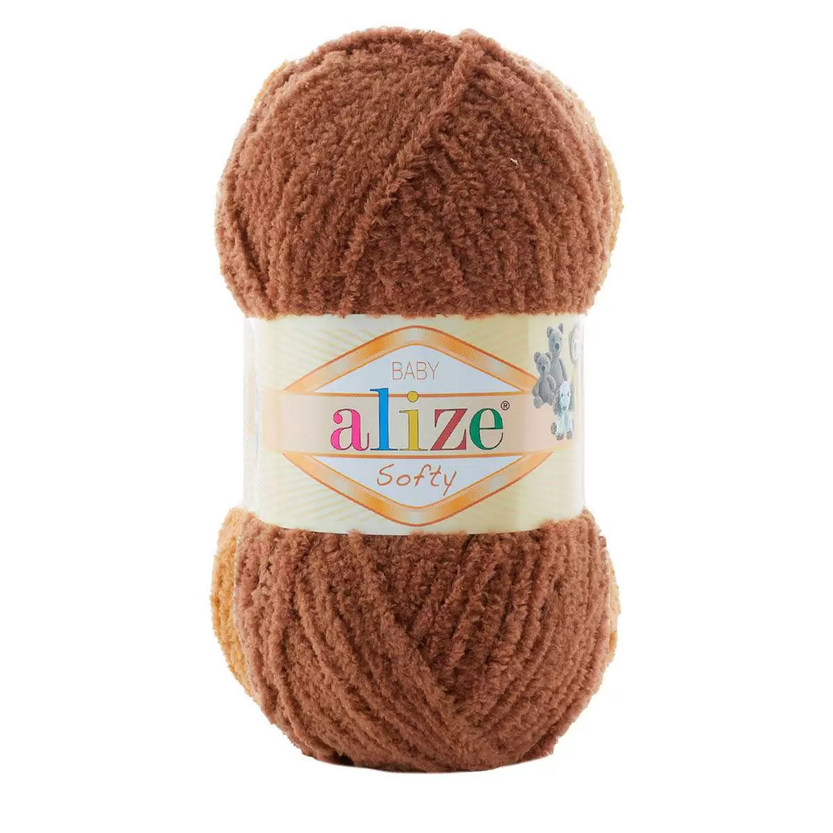 Пряжа Alize Baby Softy 100% микрополиэстер 115м/50гр 321 кофейный, Коричневый, Babt Softy
Пряжа Alize Baby Softy 100% микрополиэстер 115м/50гр 321 кофейный, Коричневый, Babt Softy