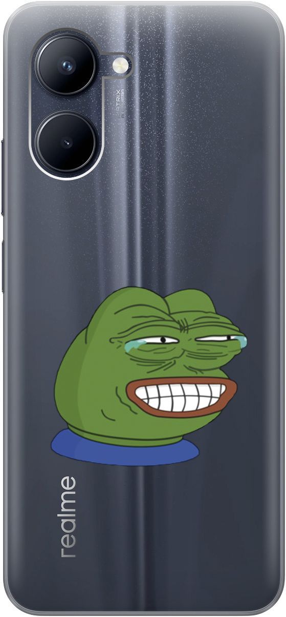 Силиконовый чехол на realme C33 с 3D принтом "Pepe the Frog" прозрачный, Прозрачный;зеленый, 1575100
Силиконовый чехол на realme C33 с 3D принтом "Pepe the Frog" прозрачный, Прозрачный;зеленый, 1575100