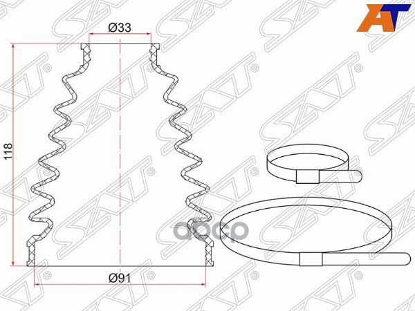 Пыльник Шруса Наружный Toyota Land Cruiser Prado 96-08 (2 Хомута. Резина) Sat арт. C-1285
Пыльник Шруса Наружный Toyota Land Cruiser Prado 96-08 (2 Хомута. Резина) Sat арт. C-1285