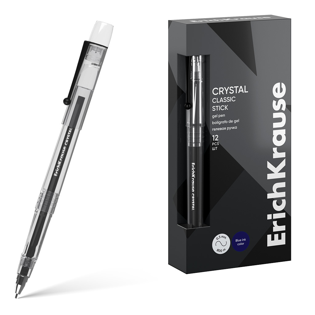 Ручка гелевая ErichKrause Crystal Stick Classic 0.5 61313, цвет черный в коробке по 12 шт.
Ручка гелевая ErichKrause Crystal Stick Classic 0.5 61313, цвет черный в коробке по 12 шт.