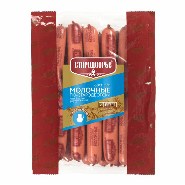 Сосиски Стародворье Молочные по-стародворски вареные
Сосиски Стародворье Молочные по-стародворски вареные