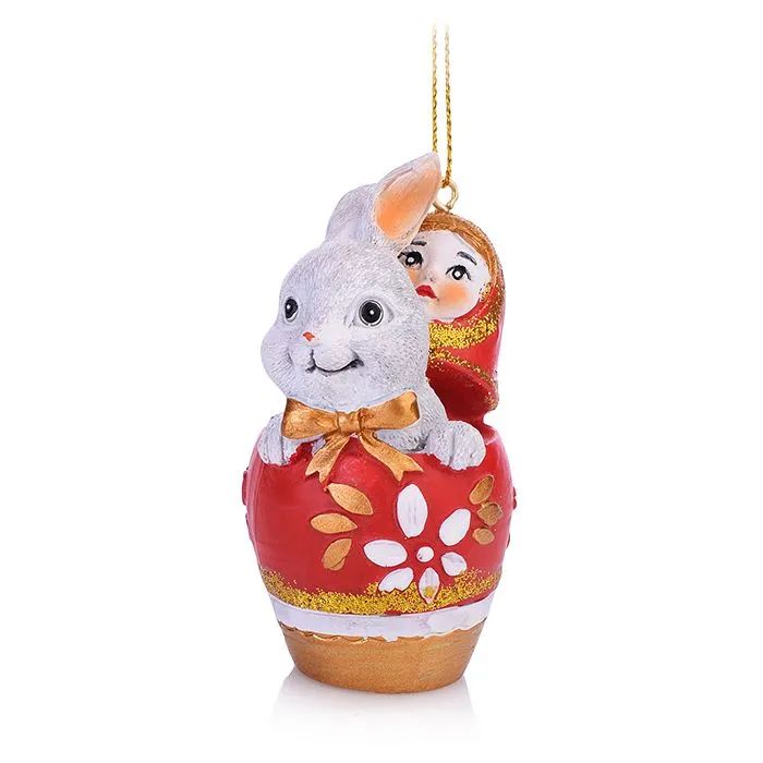 Елочная игрушка Феникс Present Зайчик в матрешке 89363 1 шт. белый красный, Зайчик в матрешке
Елочная игрушка Феникс Present Зайчик в матрешке 89363 1 шт. белый красный, Зайчик в матрешке