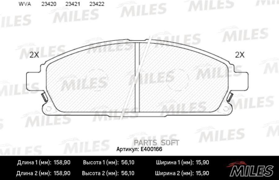 Колодки Тормозные Nissan Pathfinder 97-04, X-Trail 01-07 Передние Low-Metallic Miles Miles
Колодки Тормозные Nissan Pathfinder 97-04, X-Trail 01-07 Передние Low-Metallic Miles Miles