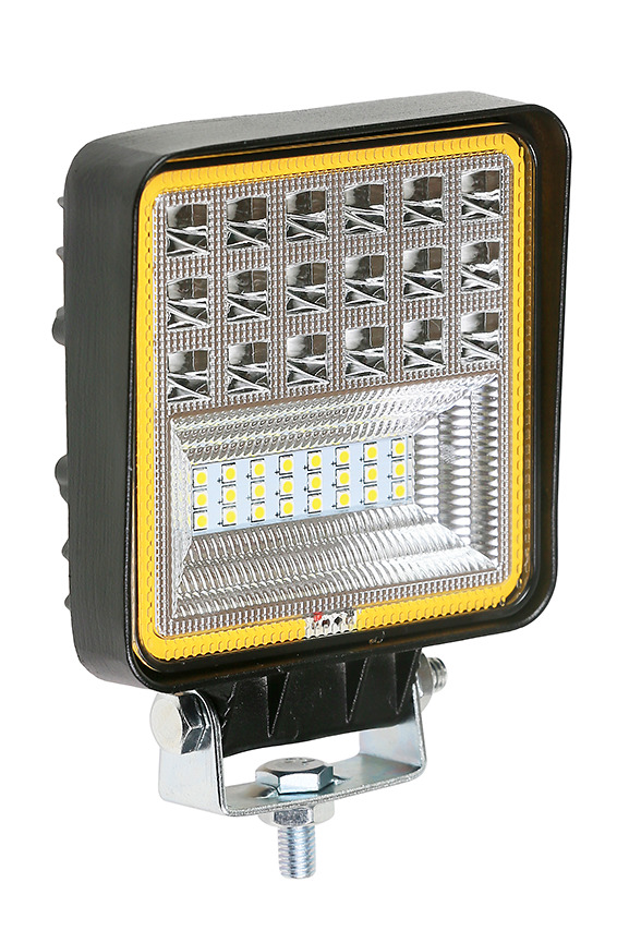 Фара противотуманная диодная с габаритной желтой подсветкой (квадратная) 42 LED (3W) -126W
Фара противотуманная диодная с габаритной желтой подсветкой (квадратная) 42 LED (3W) -126W