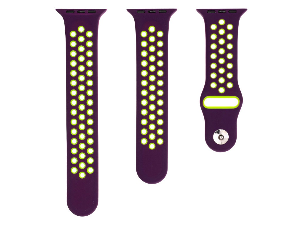 Ремешок Evolution для Apple Watch 38/40mm Sport+ AW40-SP01 Dark Purple-Fluorescent Yellow, Watch 38/40mm
Ремешок Evolution для Apple Watch 38/40mm Sport+ AW40-SP01 Dark Purple-Fluorescent Yellow, Watch 38/40mm