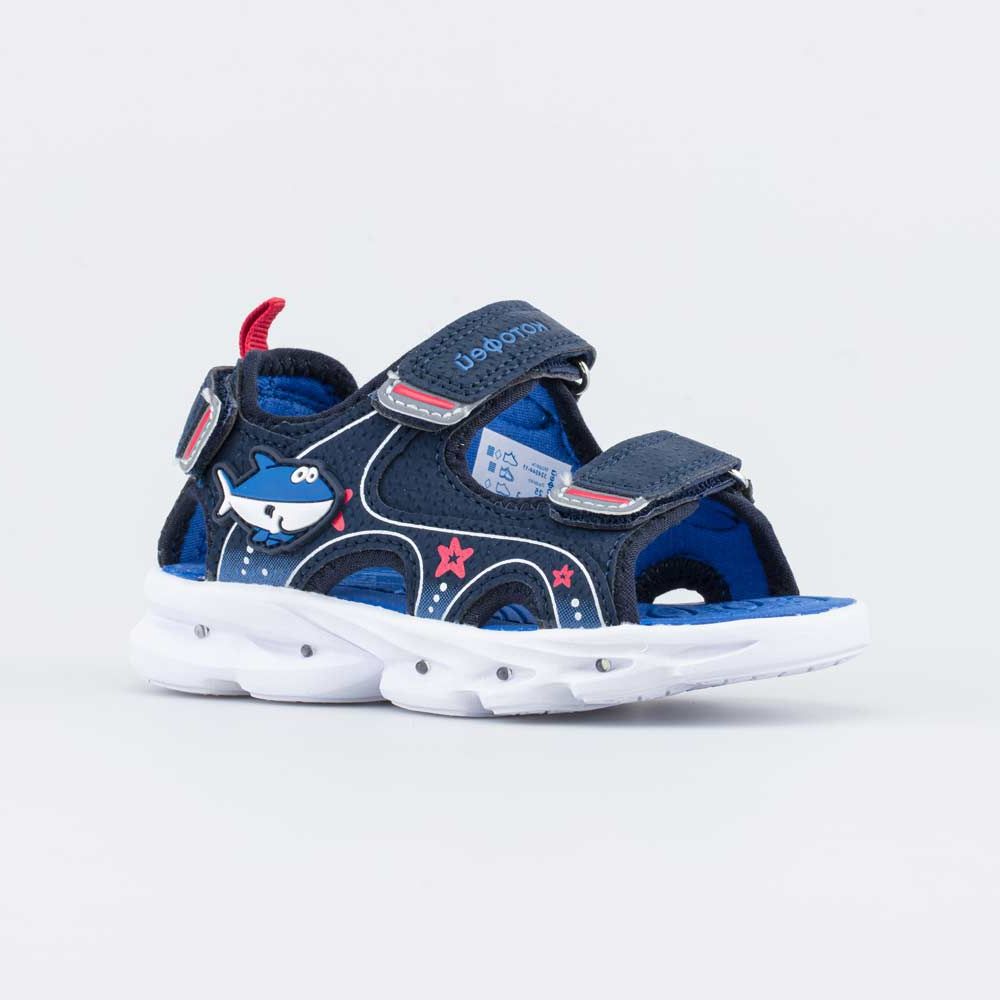фото Пляжная обувь для мальчиков котофей 324044-11 синий р.27