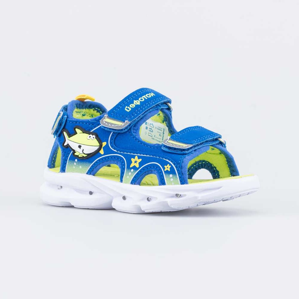 фото Пляжная обувь для мальчиков котофей 324044-12 синий р.27