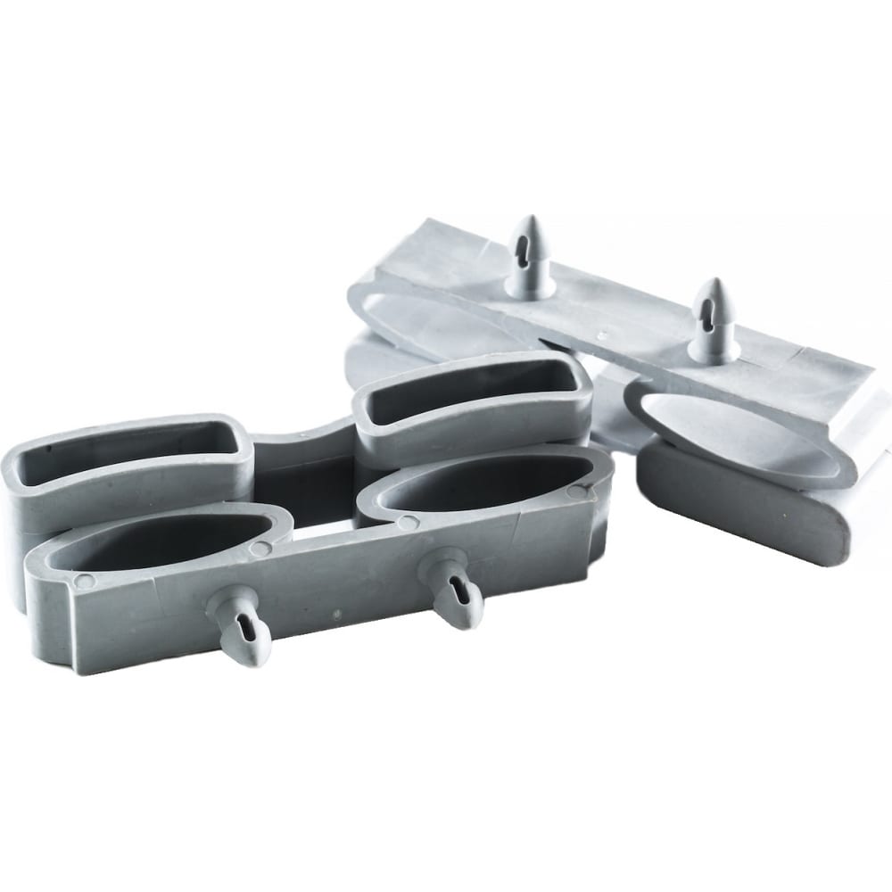 LIK Комплект латодержателей амортизирующих, накладных, двойных для ламели 5 шт. LIК002-012, Серый 
LIK Комплект латодержателей амортизирующих, накладных, двойных для ламели 5 шт. LIК002-012, Серый