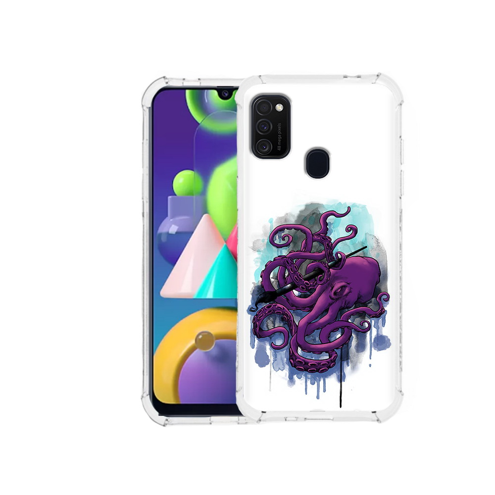 Чехол MyPads Tocco для Samsung Galaxy M21 фиолетовый осьминог (PT147110.591.658), Прозрачный, Tocco
Чехол MyPads Tocco для Samsung Galaxy M21 фиолетовый осьминог (PT147110.591.658), Прозрачный, Tocco