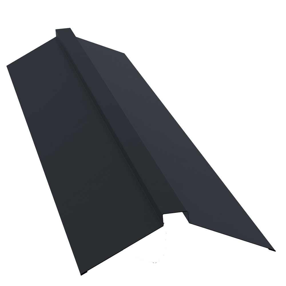 Конек для металлочерепицы 115х30х115 мм 2 м графитово-серый RAL 7024 rooftop matte
Конек для металлочерепицы 115х30х115 мм 2 м графитово-серый RAL 7024 rooftop matte