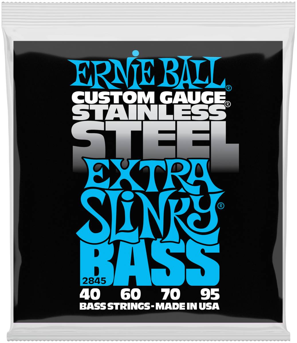 Ernie Ball 2845 Stainless Steel Slinky Extra 40-95 - Струны для бас-гитары, 2845 Stainless Steel Slinky
Ernie Ball 2845 Stainless Steel Slinky Extra 40-95 - Струны для бас-гитары, 2845 Stainless Steel Slinky