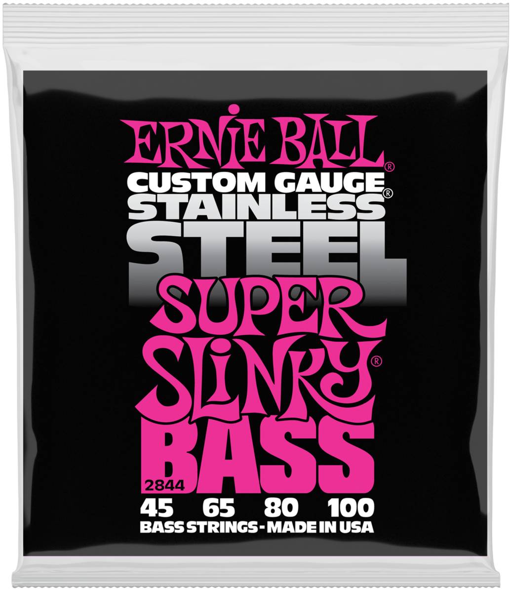 Ernie Ball 2844 Stainless Steel Slinky Super 45-100 - Струны для бас-гитары, 2844 Stainless Steel Slinky
Ernie Ball 2844 Stainless Steel Slinky Super 45-100 - Струны для бас-гитары, 2844 Stainless Steel Slinky