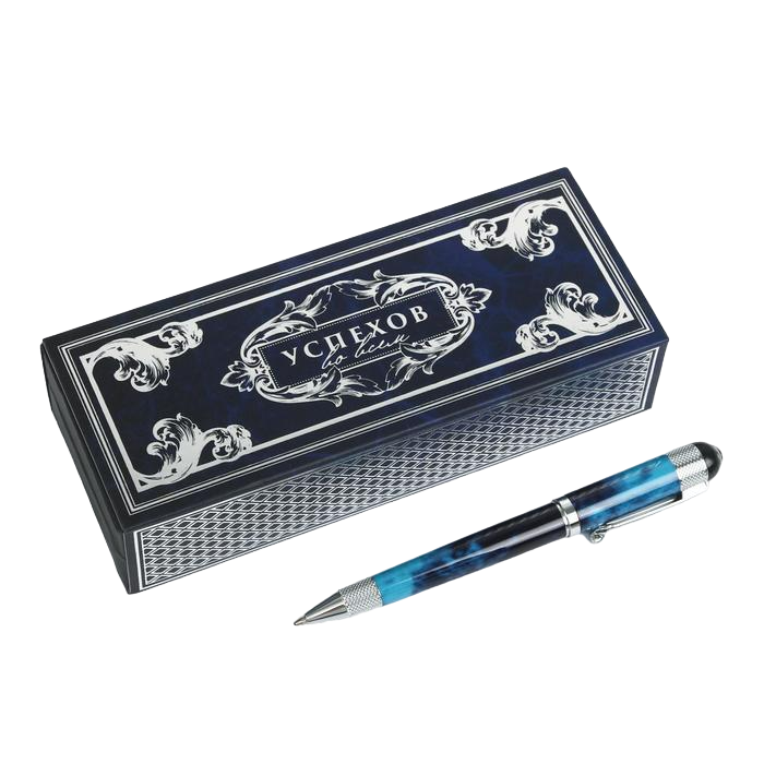 Шариковая ручка ArtFox подарочная в футляре кожзам Успехов во всем 
Шариковая ручка ArtFox подарочная в футляре кожзам Успехов во всем