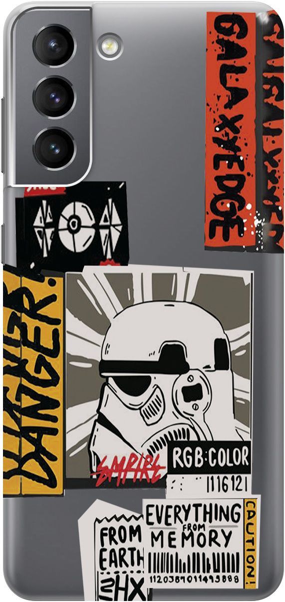 Чехол на Samsung Galaxy S21 FE 5G "Stormtrooper Stickers" прозрачный, Прозрачный;белый, 5641
Чехол на Samsung Galaxy S21 FE 5G "Stormtrooper Stickers" прозрачный, Прозрачный;белый, 5641
