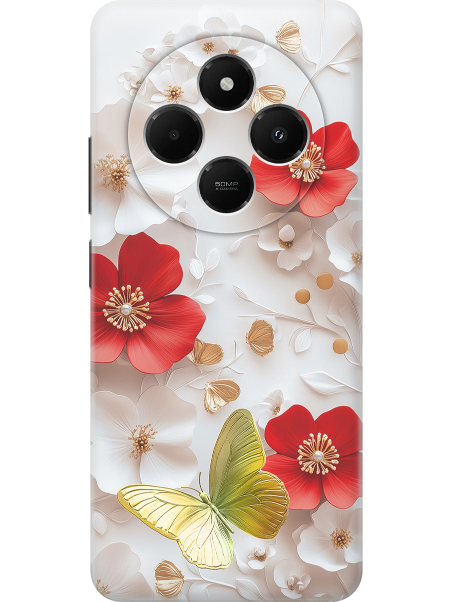 Силиконовый чехол на Xiaomi Redmi 14C / Poco C75 с принтом "Золотая бабочка", Прозрачный;белый;золотистый;красный, 786715723
Силиконовый чехол на Xiaomi Redmi 14C / Poco C75 с принтом "Золотая бабочка", Прозрачный;белый;золотистый;красный, 786715723