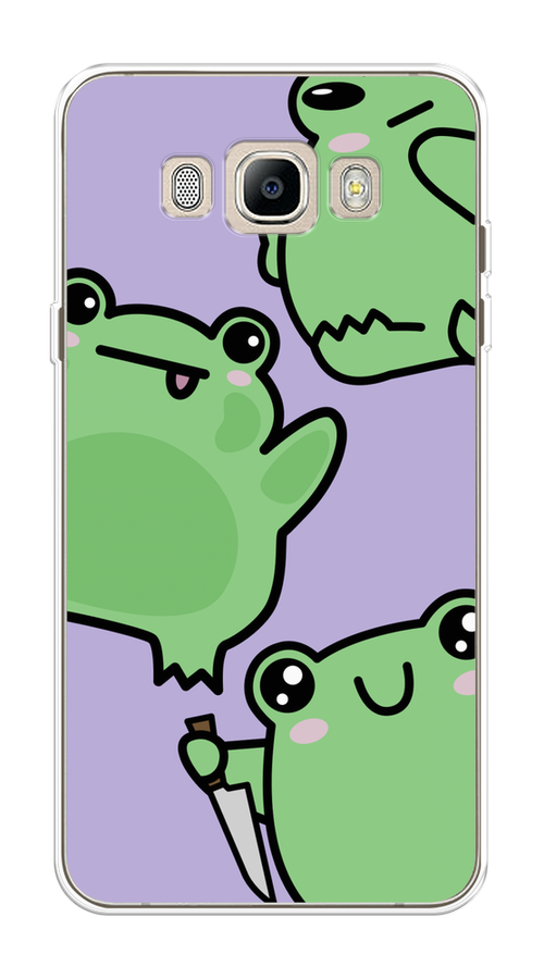 Чехол на Samsung Galaxy J5 2016 "Опасные лягушата", Фиолетовый;зеленый;черный, 22750-1
Чехол на Samsung Galaxy J5 2016 "Опасные лягушата", Фиолетовый;зеленый;черный, 22750-1