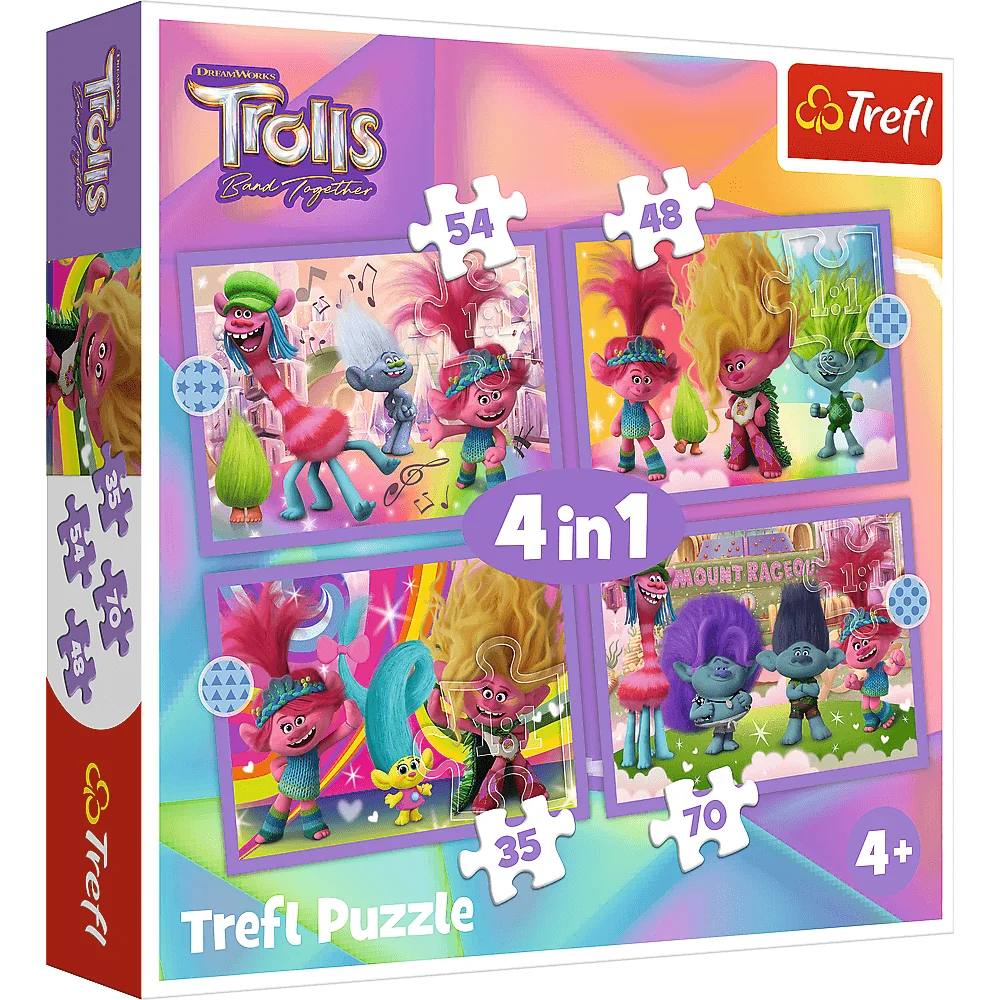 Пазл Trefl Приключения разноцветных троллей, 35#48#54#70 дет, Приключения разноцветных троллей
Пазл Trefl Приключения разноцветных троллей, 35#48#54#70 дет, Приключения разноцветных троллей